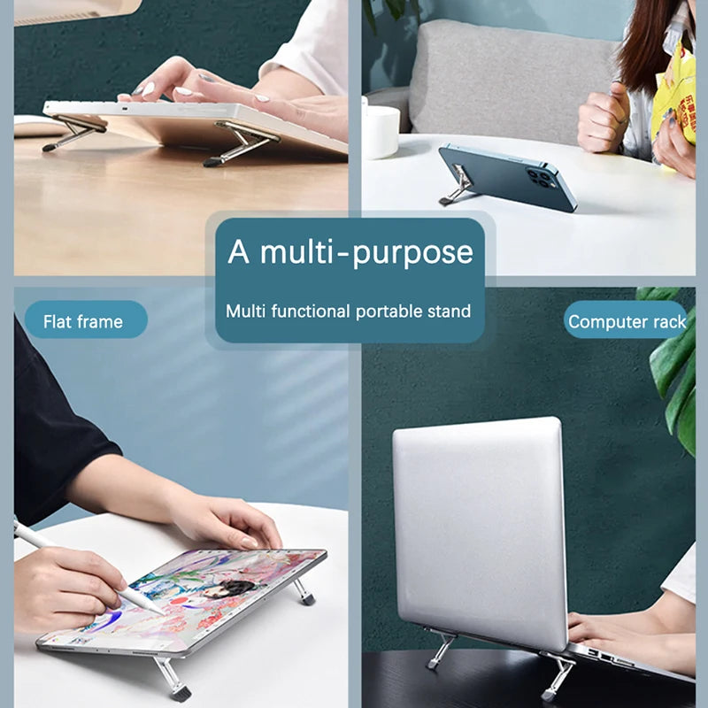 2PCS Riser Feet Nonslip Zinc Alloy Laptop Holder