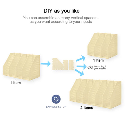 Deli 3/4 Grids Retractable File Holder
