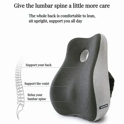 Memory Foam Waist Cushion Massage Back Orthopedic Pillow