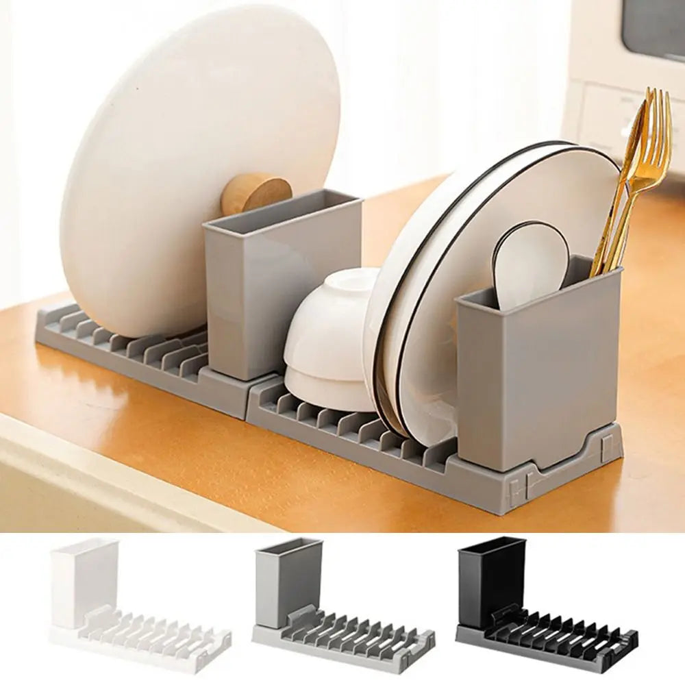 Foldable Dish Drying Rack 2 IN 1 Large Capacity