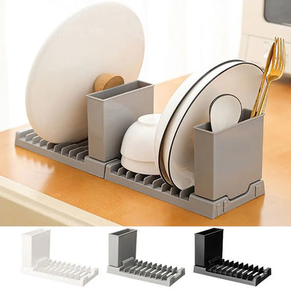 Foldable Dish Drying Rack 2 IN 1 Large Capacity