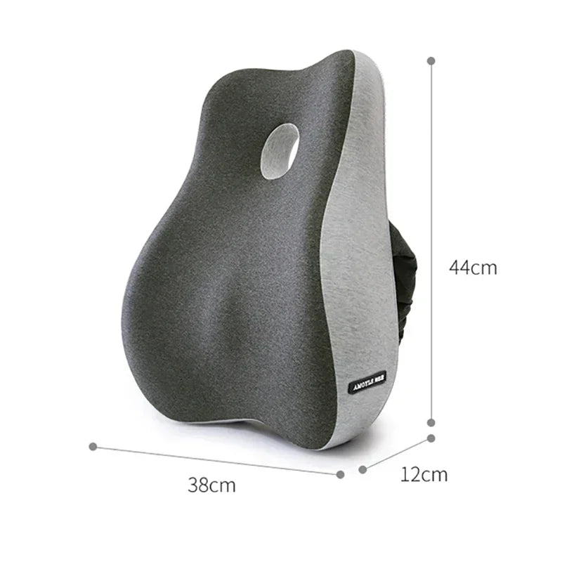 Memory Foam Waist Cushion Massage Back Orthopedic Pillow
