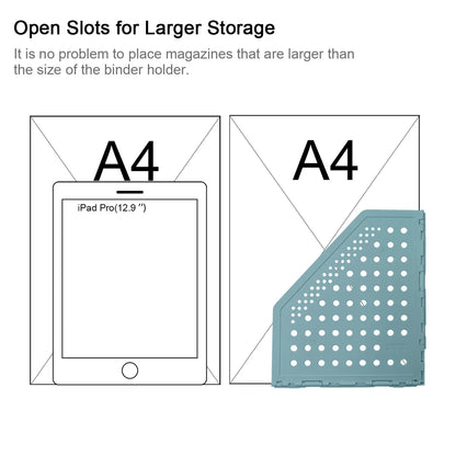 Deli 3/4 Grids Retractable File Holder