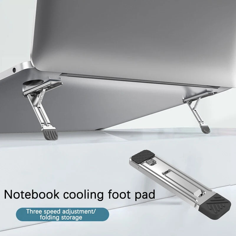 2PCS Riser Feet Nonslip Zinc Alloy Laptop Holder