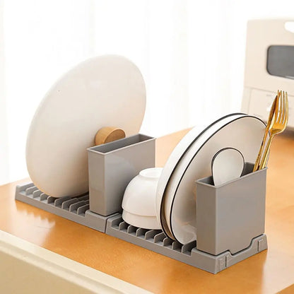 Foldable Dish Drying Rack 2 IN 1 Large Capacity