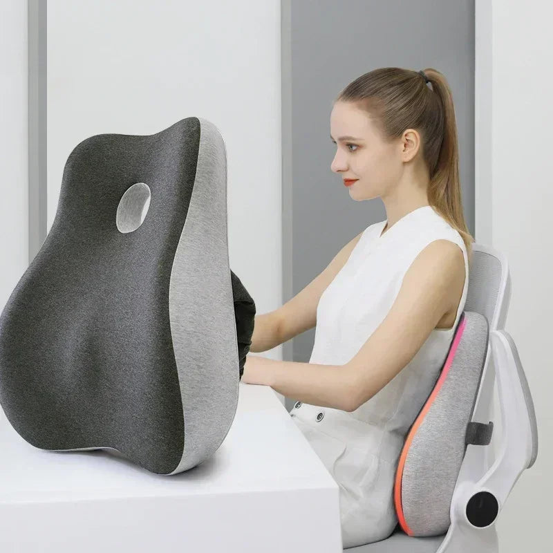 Memory Foam Waist Cushion Massage Back Orthopedic Pillow