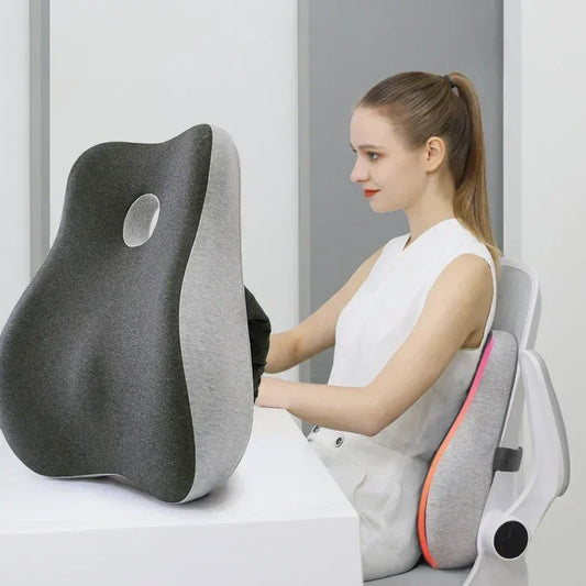 Memory Foam Waist Cushion Massage Back Orthopedic Pillow