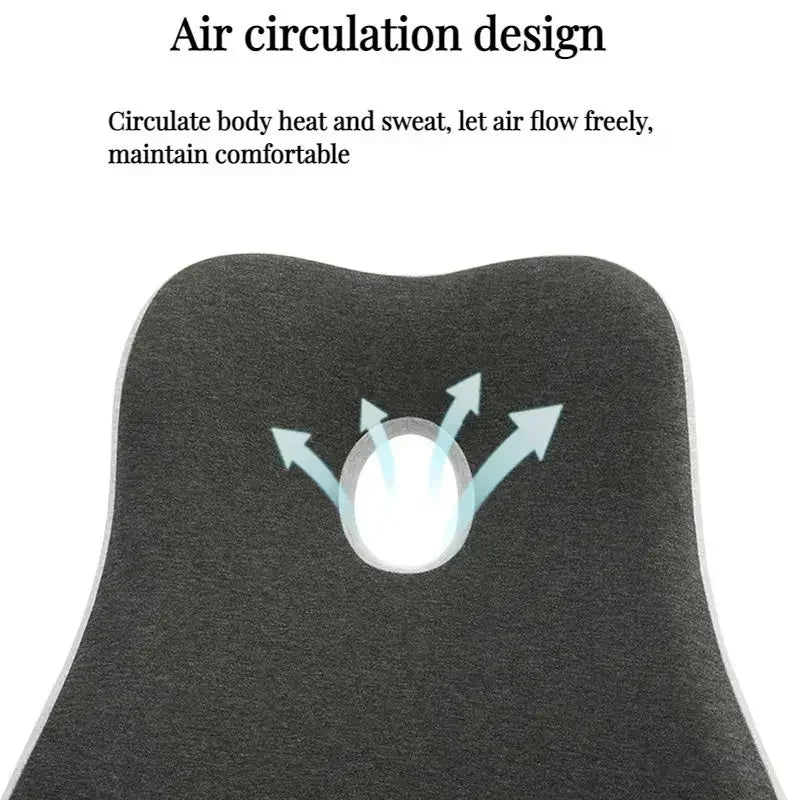 Memory Foam Waist Cushion Massage Back Orthopedic Pillow