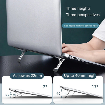 2PCS Riser Feet Nonslip Zinc Alloy Laptop Holder