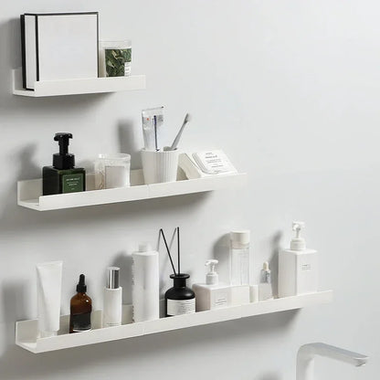 Multifunction Wall Mounted Storage Rack Self Adhesive No-drill Shelves