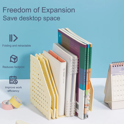 Deli 3/4 Grids Retractable File Holder